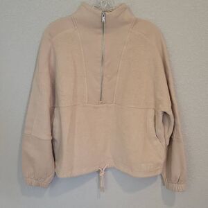 UGG Women's Elana Mixed Half Zip Pullover Size M